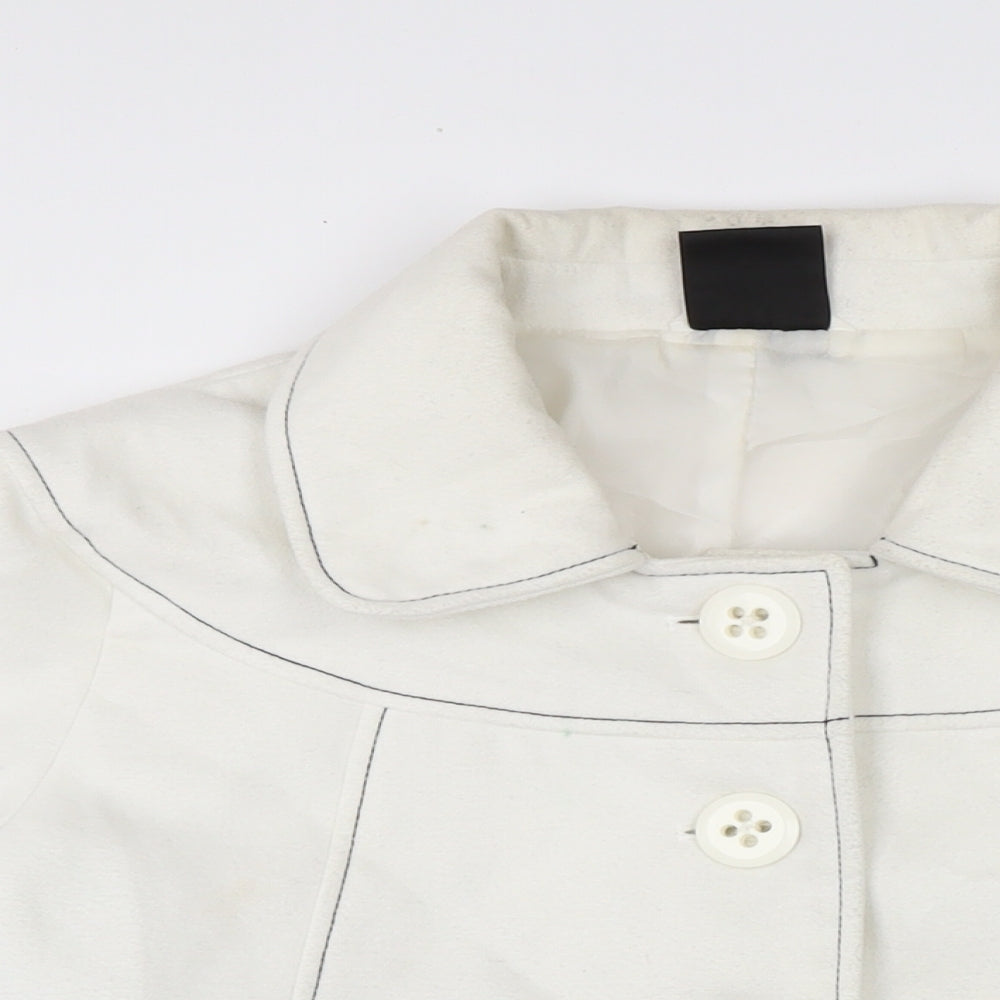 TG Womens White Jacket Size 24 Button