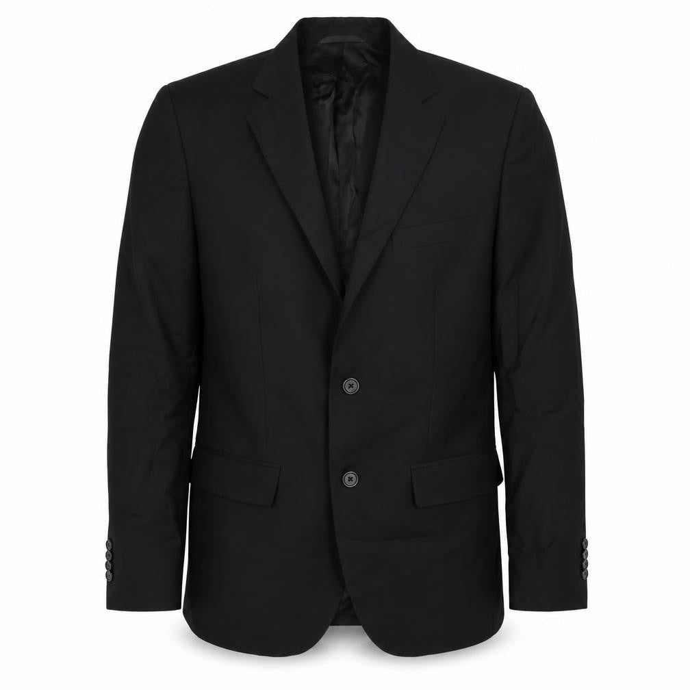 Flannels Mens Black Jacket Size 40 Button