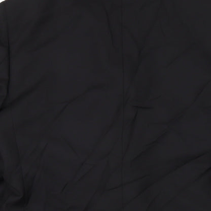 Flannels Mens Black Jacket Size 40 Button