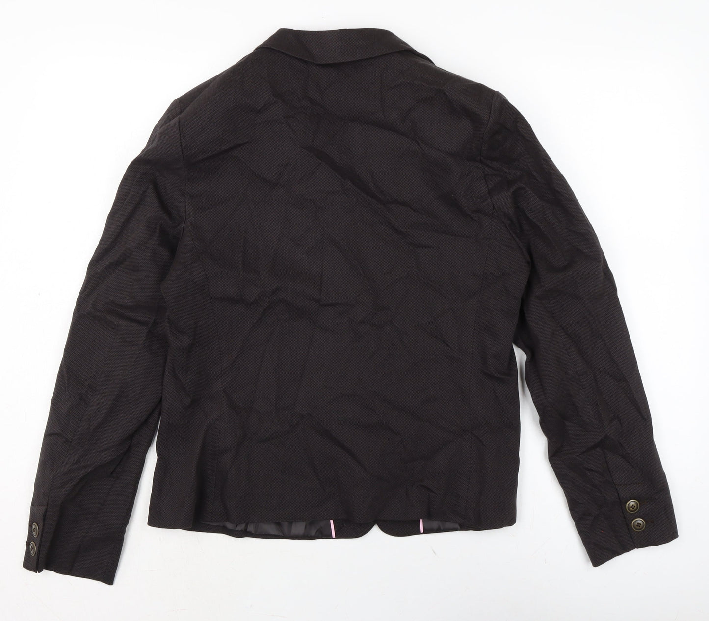 Marks and Spencer Womens Black Jacket Size 16 Button