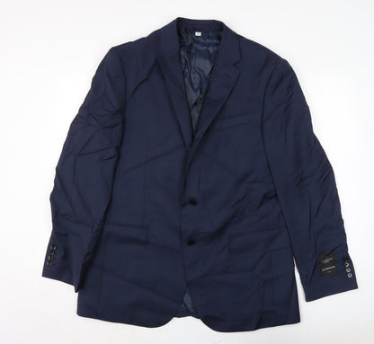 Additional front view of Autograph men’s blue jacket, size 42, button