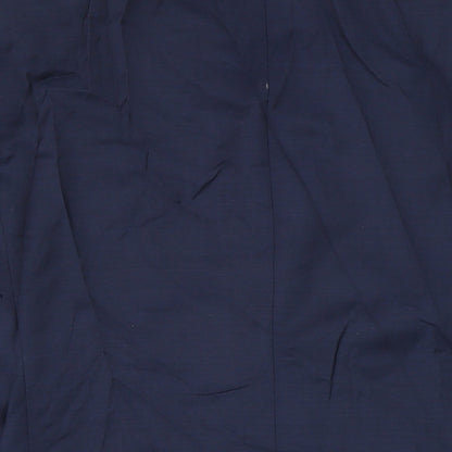 Brand and care label for Autograph men’s blue jacket, size 42, button