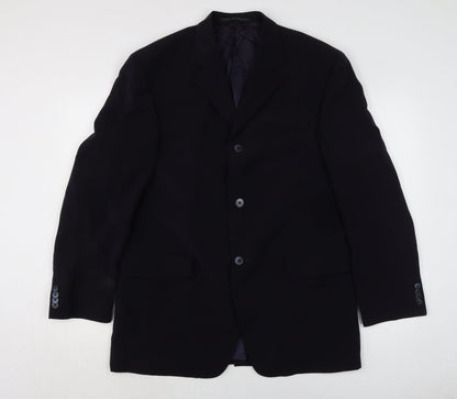 obvious Mens Blue Jacket Size 46 Button