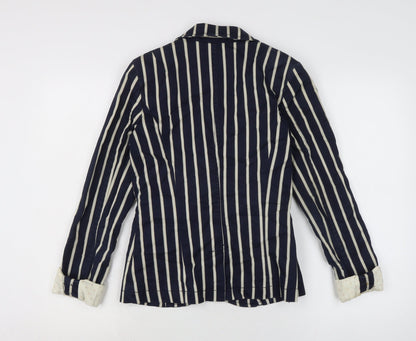 Next Womens Blue Jacket Size 8 Button