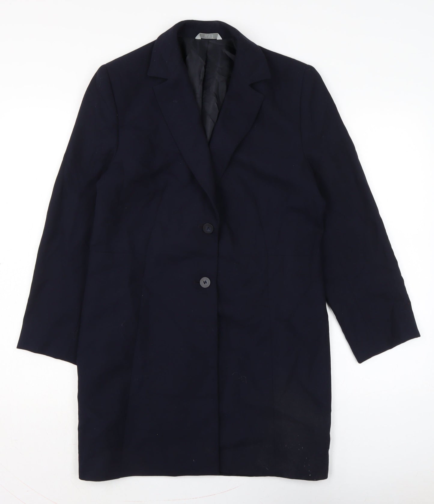 Marks and Spencer Womens Blue Jacket Size 12 Button