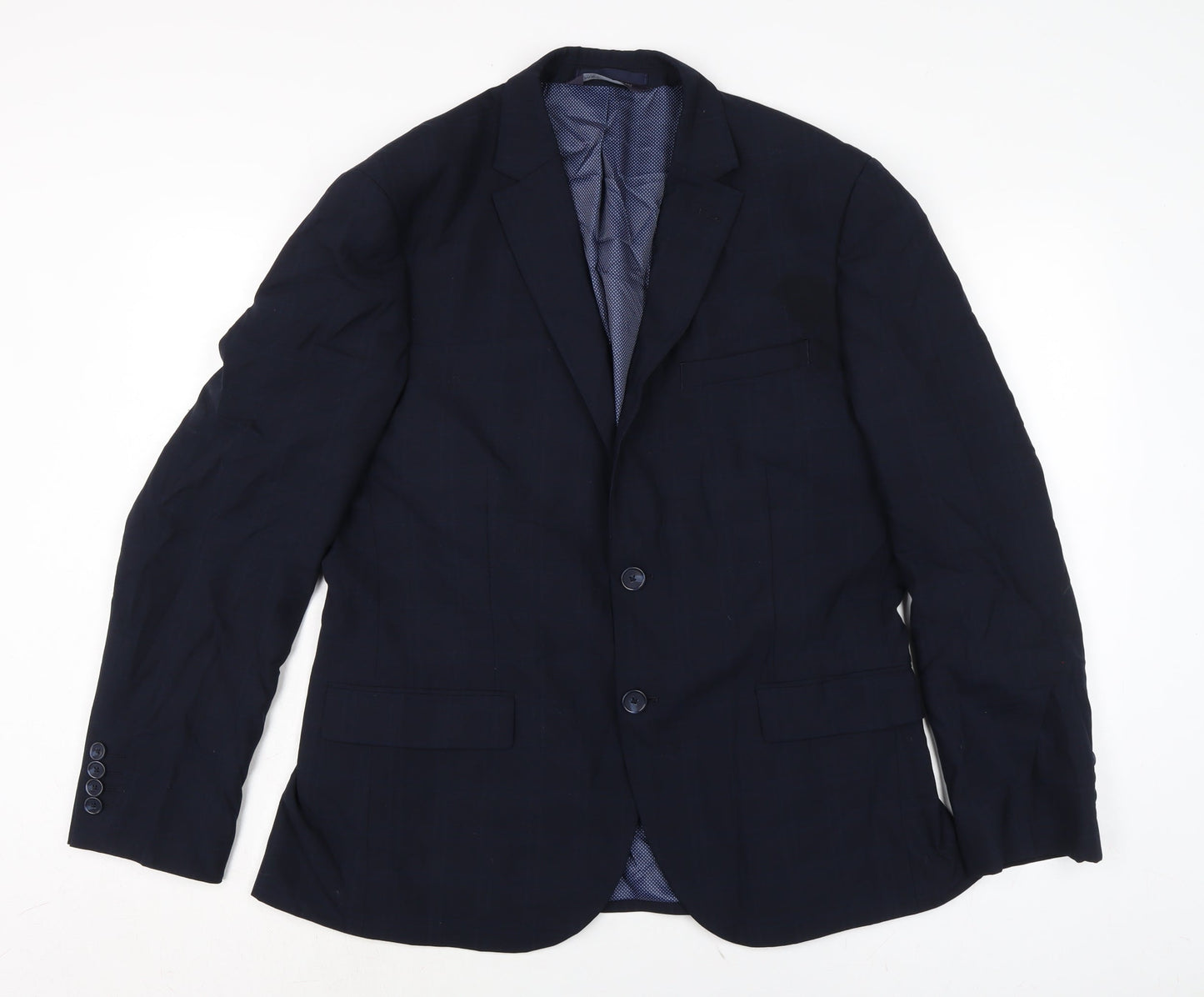 Marks and Spencer Mens Blue Gilet Jacket Size 40 Button