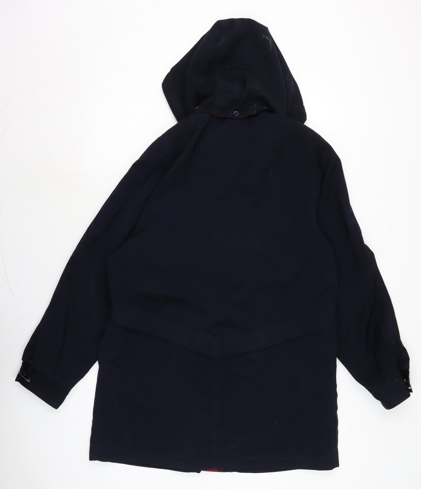 David Barry Womens Blue Anorak Coat Size 12 Zip