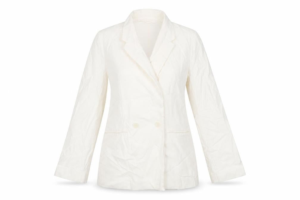 H&M Womens White Jacket Size XS Button