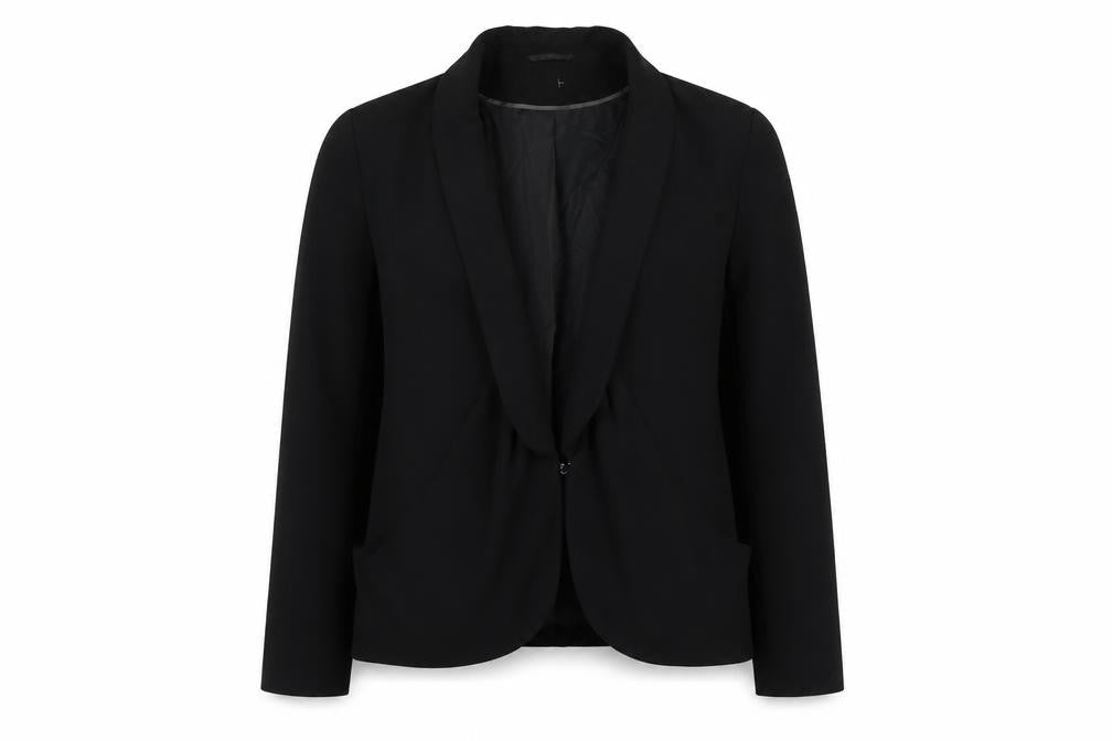 F&F Womens Black Jacket Size 12 Hook & Eye