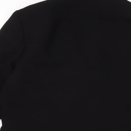 F&F Womens Black Jacket Size 12 Hook & Eye