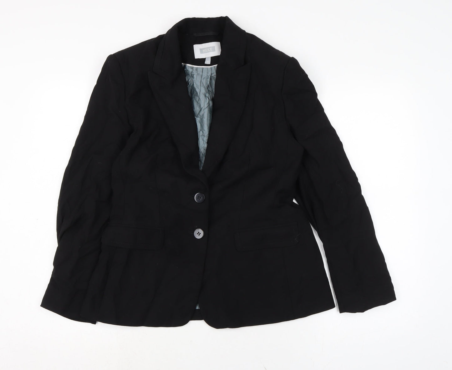 NEXT Womens Black Jacket Size 12 Button