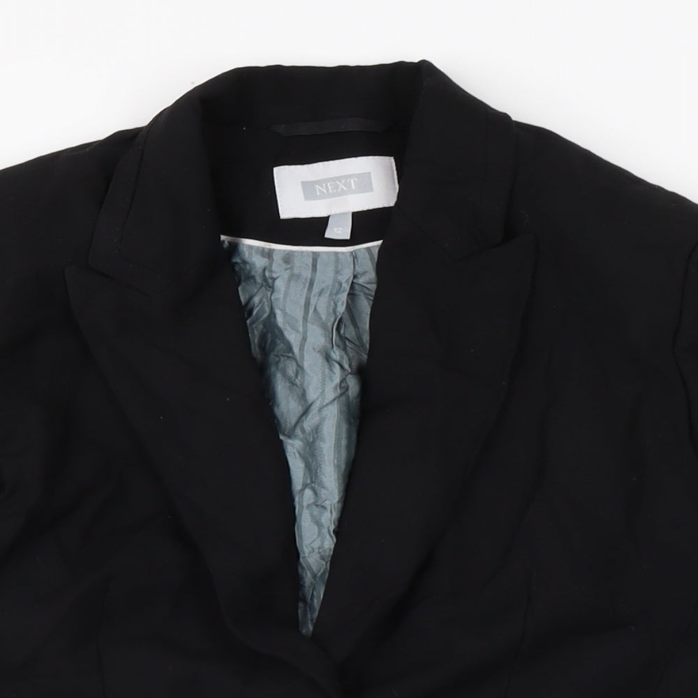 NEXT Womens Black Jacket Size 12 Button