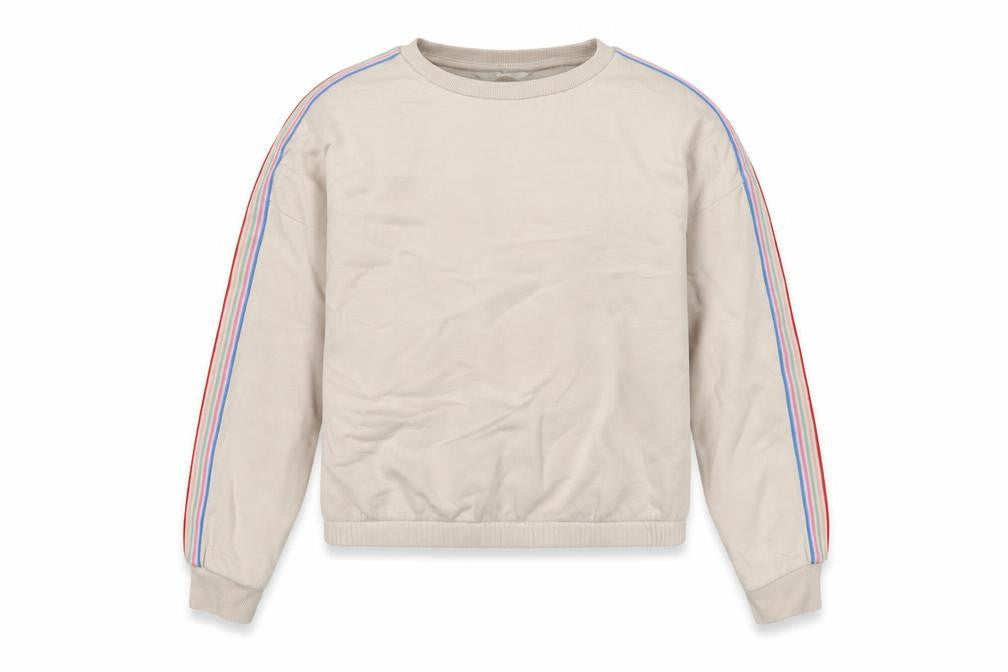 Marks & Spencer Girls Ivory Cotton Pullover Sweatshirt Size 12-13 Years