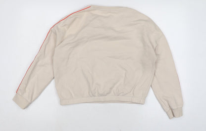 Marks & Spencer Girls Ivory Cotton Pullover Sweatshirt Size 12-13 Years