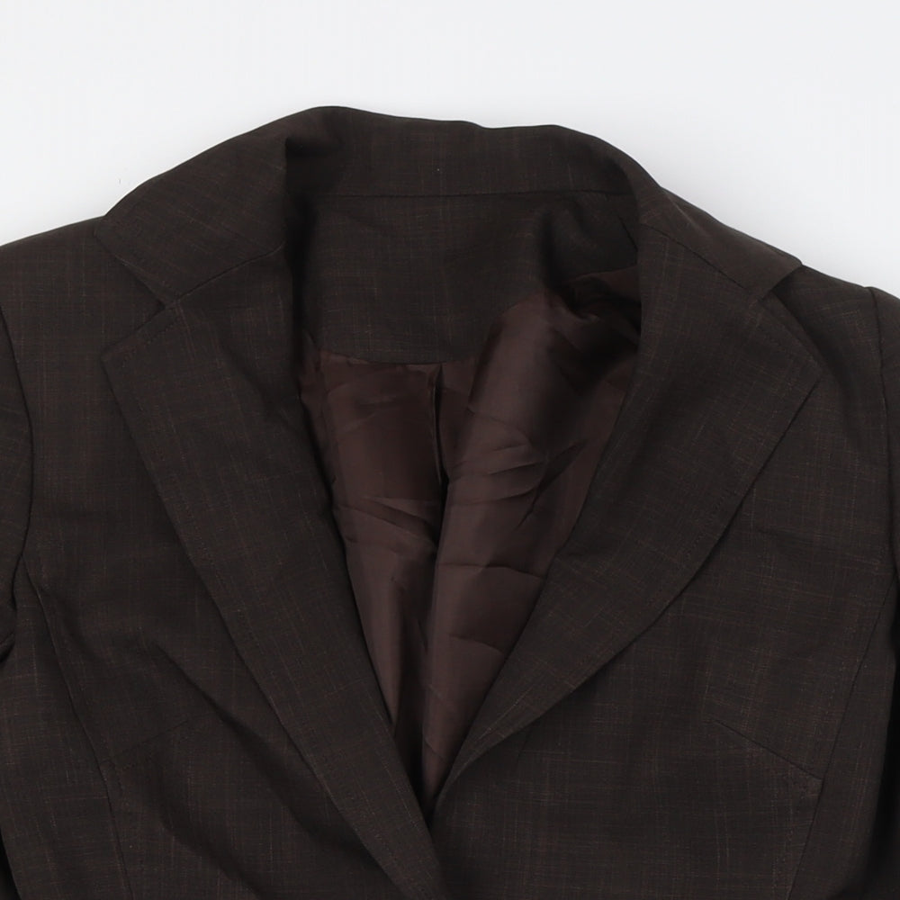 NL collection Womens Brown Jacket Size 8 Button