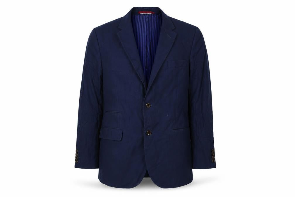 Marks & Spencer Mens Blue Wool Jacket Suit Jacket Size 42 Regular