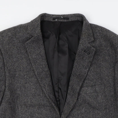 New Look Mens Grey Wool Jacket Suit Jacket Size 40 Regular