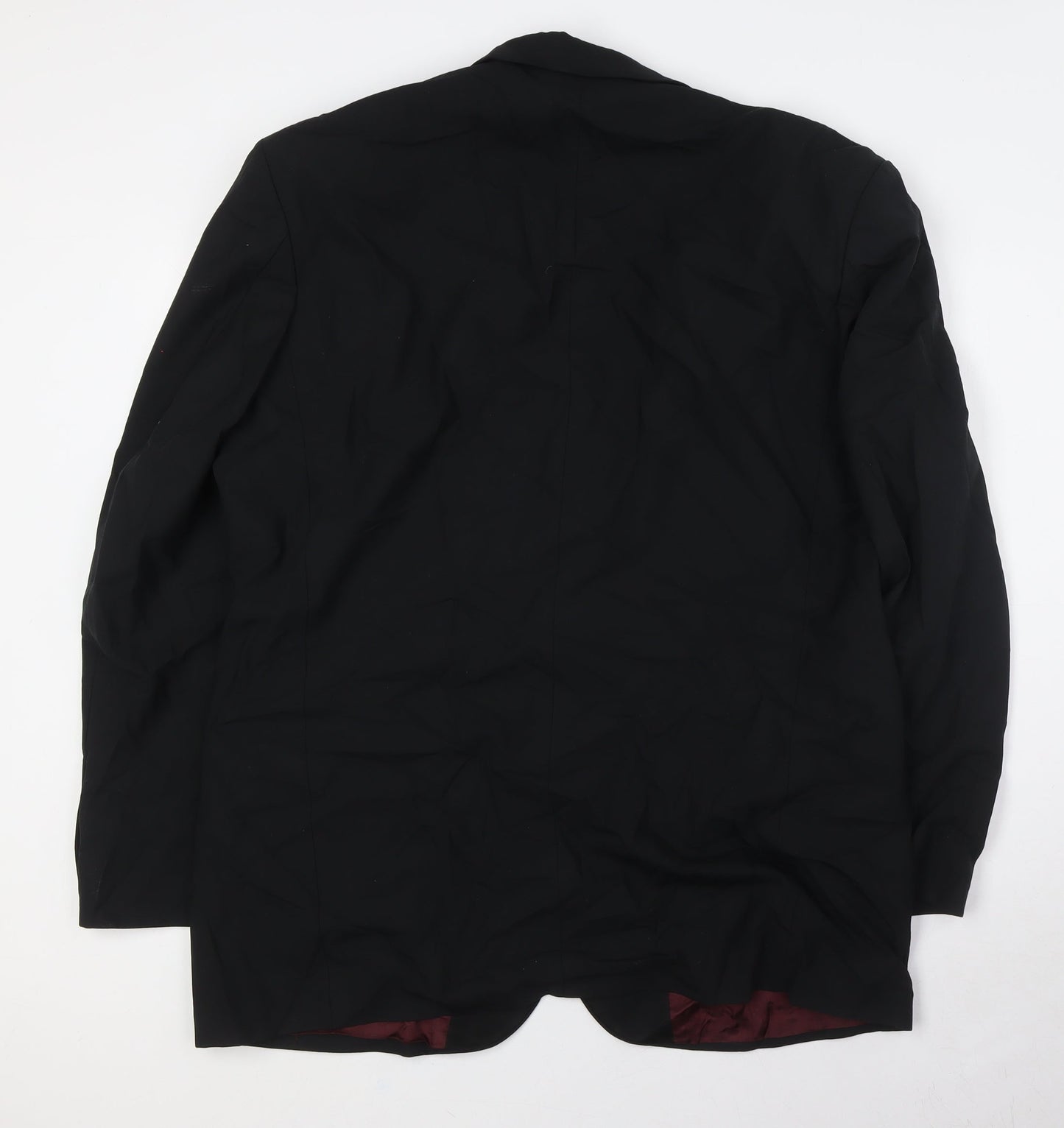 Marks and Spencer Mens Black Polyester Tuxedo Suit Jacket Size 44 Big & Tall