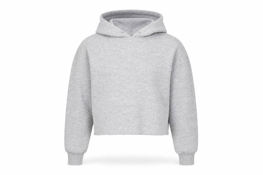 915 Generation Girls Grey Polyester Pullover Hoodie Size 12-13 Years - Raw Hem