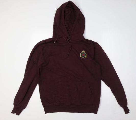 Divided by H&M Mens Red Cotton Pullover Hoodie Size S