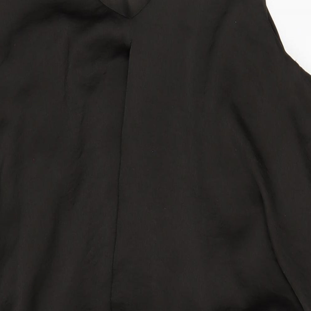 Bobeau Womens Brown Polyester A-Line Size 2XL Scoop Neck Pullover