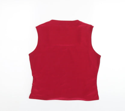 Preloved Minuet Womens Red Polyester Basic Tank Size 12 Square Neck - Back