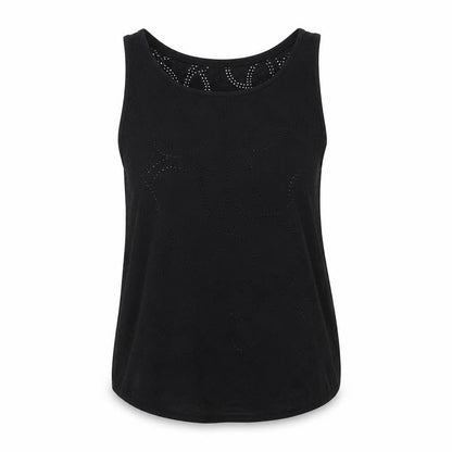 H&M Womens Black Polyester Basic Tank Size M Scoop Neck