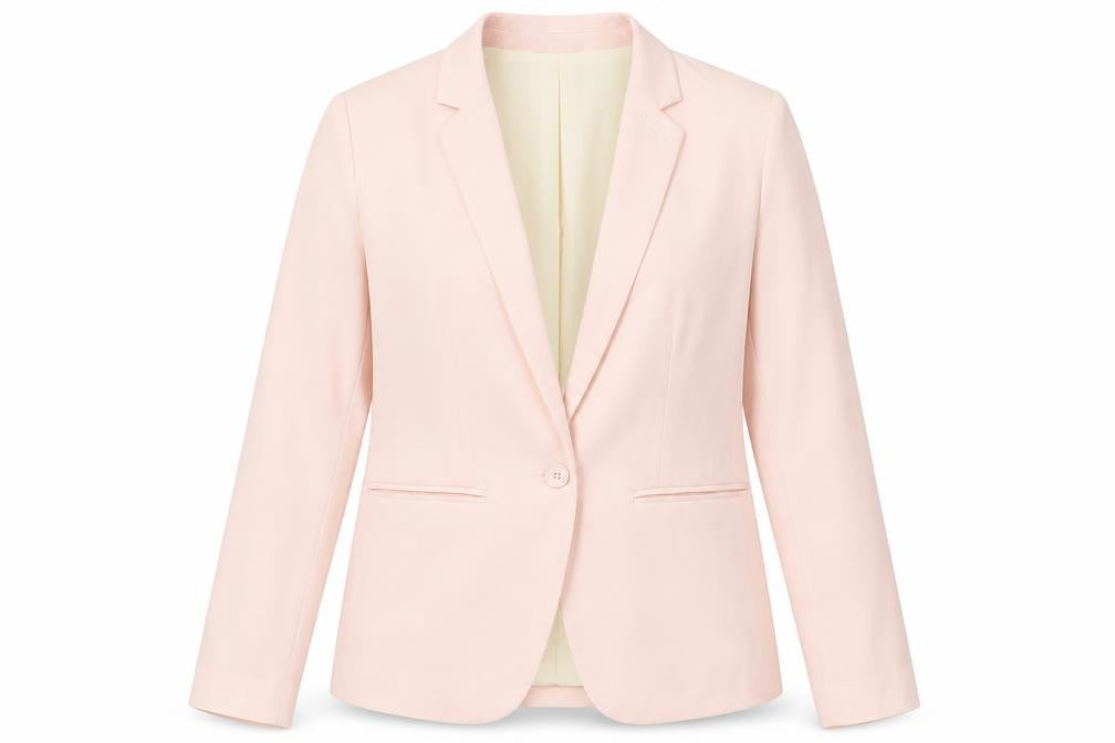 New Look Womens Pink Jacket Blazer Size 10 Button
