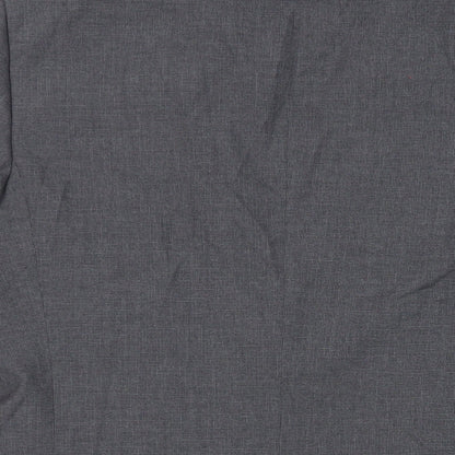 Brand and care label for Autograph men’s grey geometric polyester jacket suit jacket, size 38, regular
