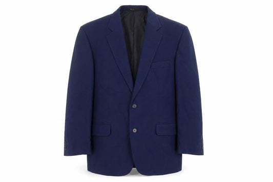 BHS Mens Blue Wool Jacket Blazer Size 44 Regular