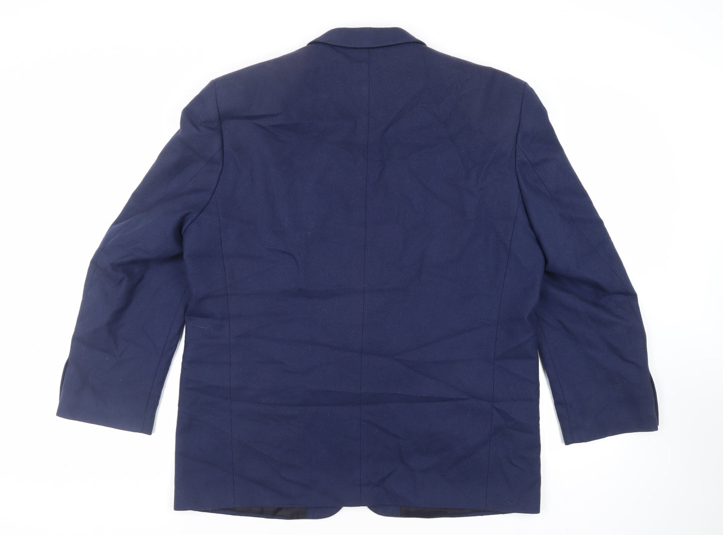 BHS Mens Blue Wool Jacket Blazer Size 44 Regular