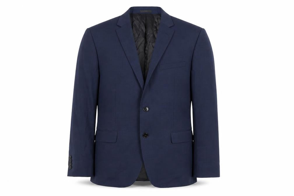 John Lewis Mens Blue Polyester Jacket Suit Jacket Size 40 Regular