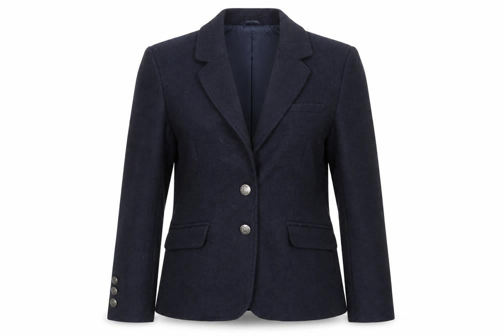 Cotton Traders Womens Blue Jacket Blazer Size 14 Button