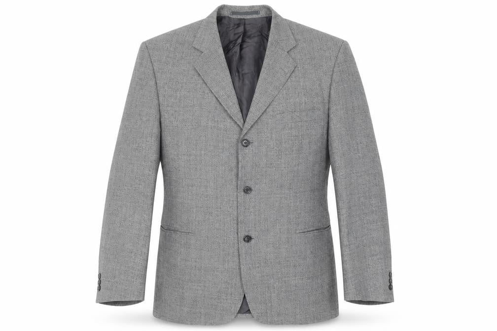 Burton Mens Grey Polyester Jacket Suit Jacket Size 42 Regular