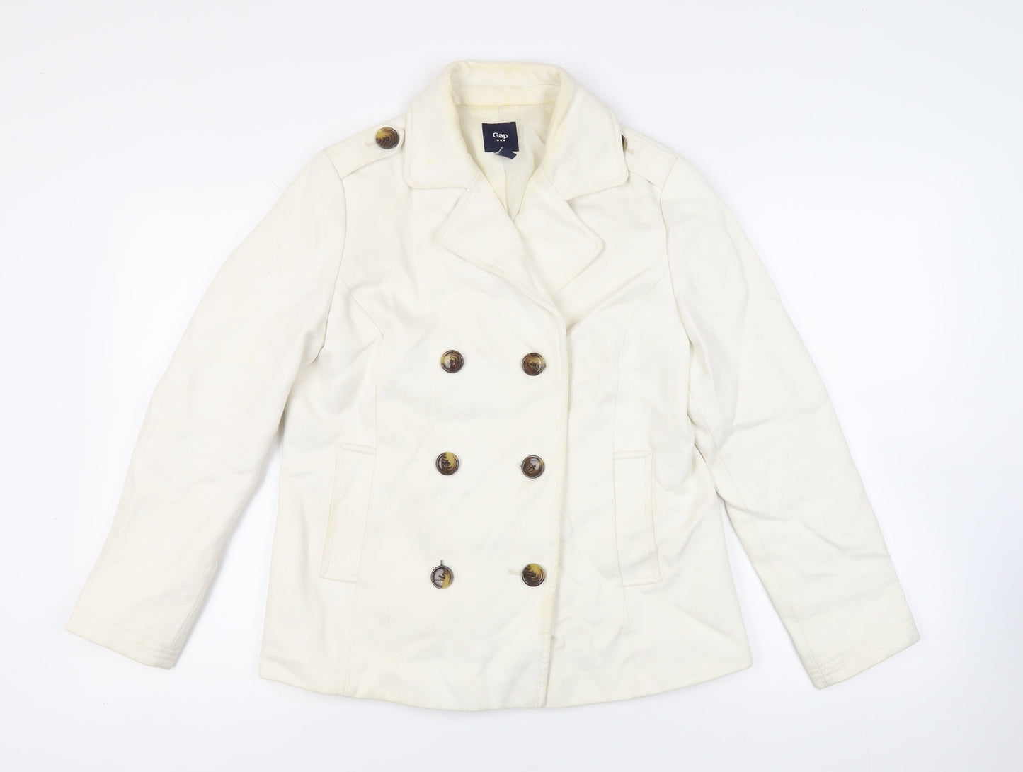Gap Womens Ivory Jacket Size M Button