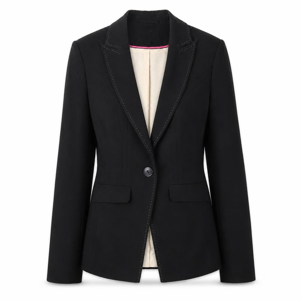 NEXT Womens Black Jacket Blazer Size 6 Button