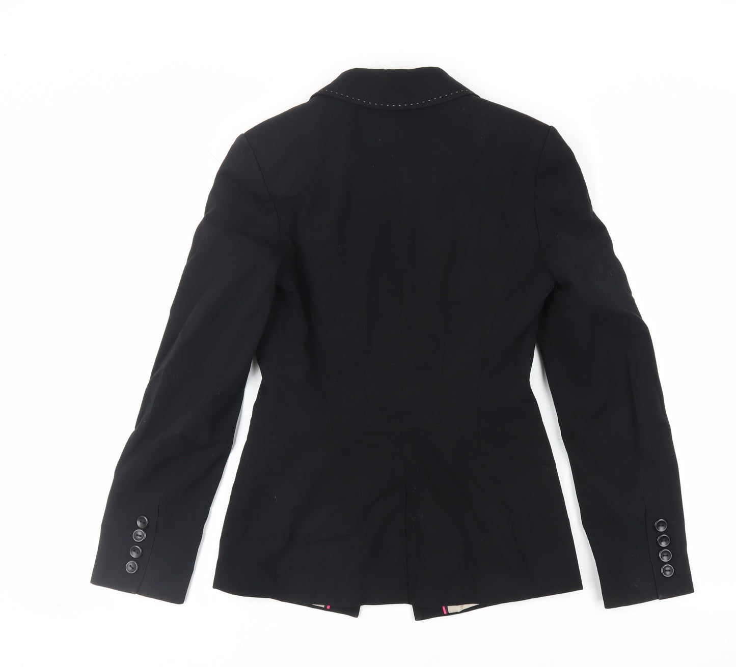 NEXT Womens Black Jacket Blazer Size 6 Button