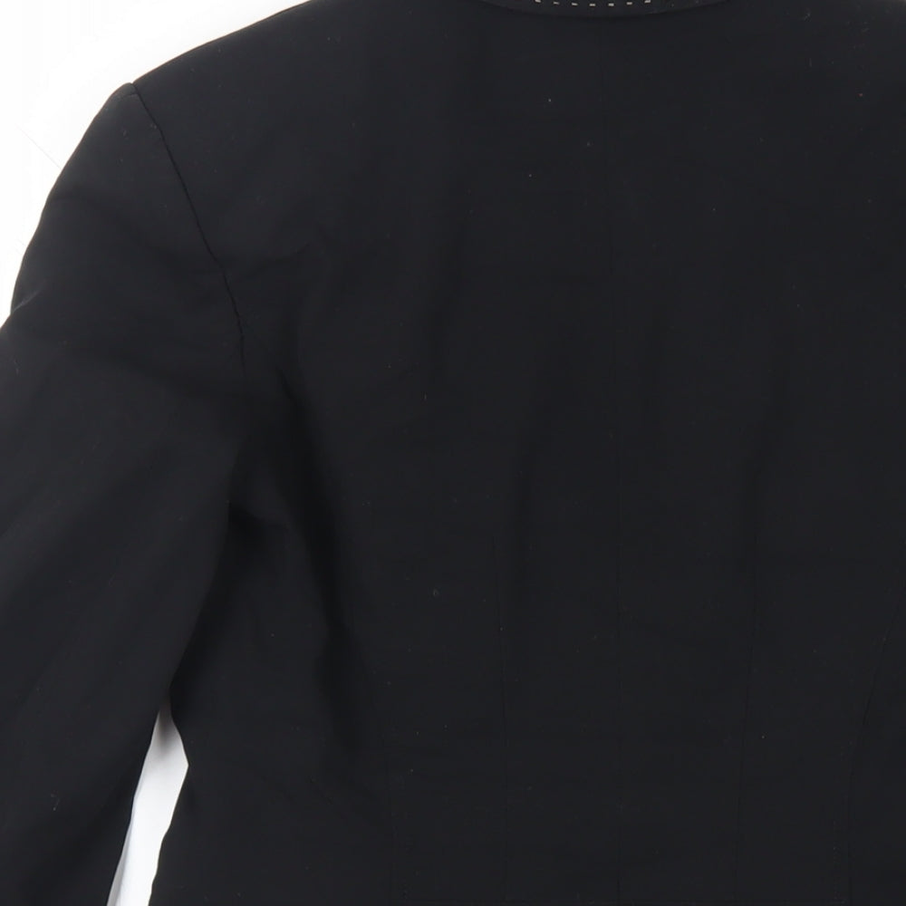 NEXT Womens Black Jacket Blazer Size 6 Button