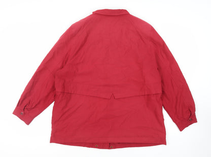 Marks & Spencer Womens Red Jacket Size 18 Zip - Lightweight