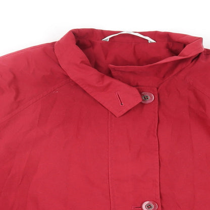 Marks & Spencer Womens Red Jacket Size 18 Zip - Lightweight