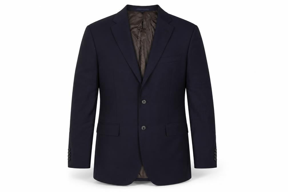 Marks & Spencer Mens Blue Wool Jacket Suit Jacket Size 44 Regular