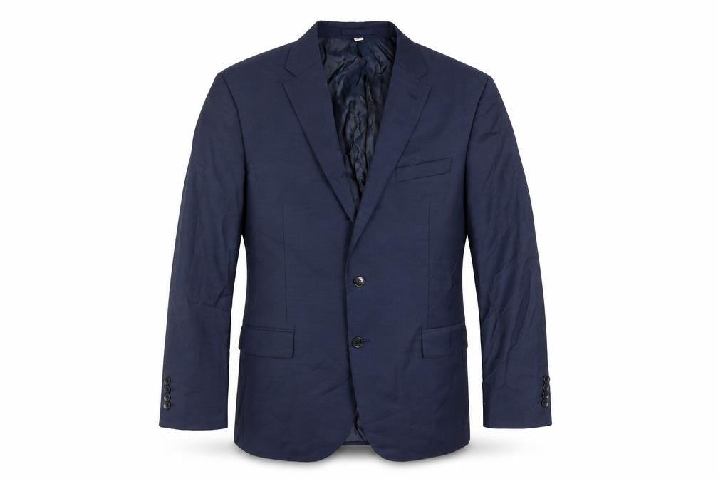 Marks & Spencer Mens Blue Wool Jacket Suit Jacket Size 44 Regular