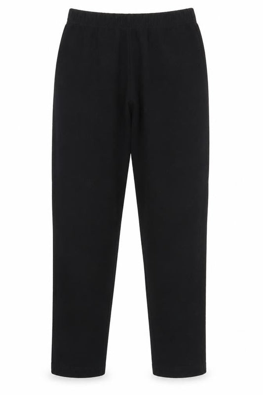 Afibel Womens Black Acrylic Jogger Trousers Size 14 L26 in Regular - Elasticated Waist
