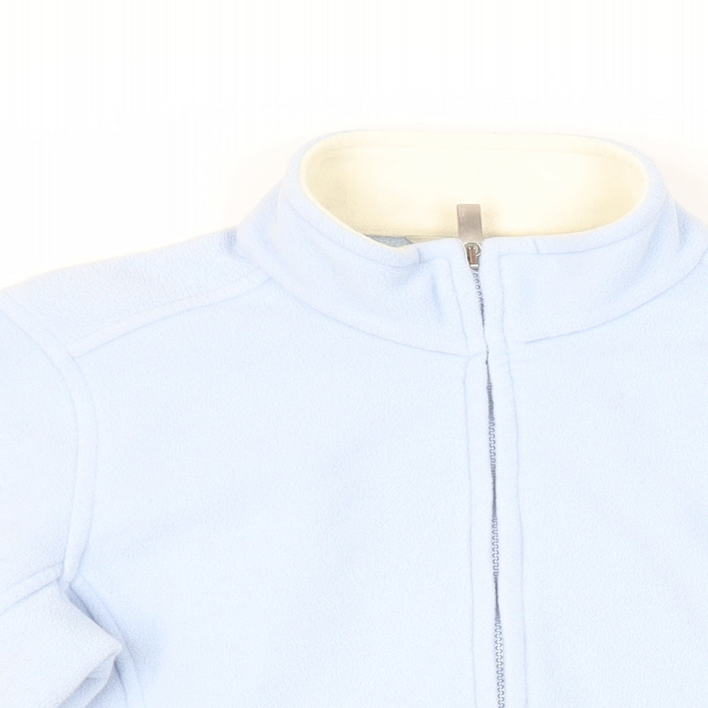 Marks and Spencer Womens Blue Jacket Size 10 Zip - Lightweight
