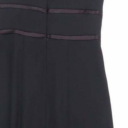 Brand and care label for Principles women’s black polyester sheath, size UK 12, roll neck zip - lined