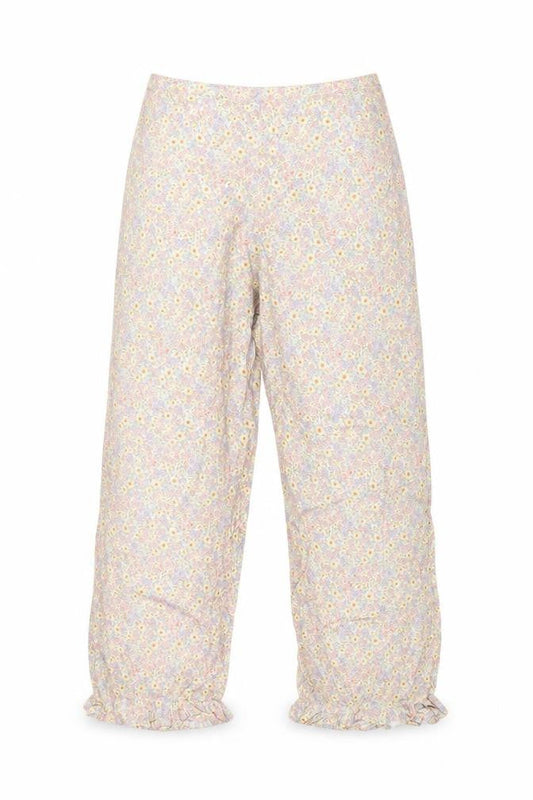 Motel Rocks Womens Multicoloured Floral Viscose Trousers Size S L23.5 in Regular Zip