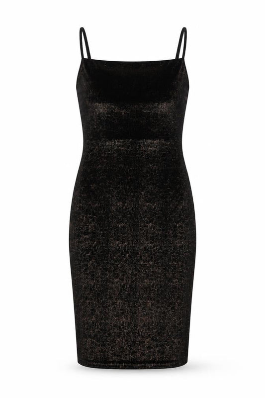 Miss Selfridge Womens Black Polyester Bodycon Size 6 Square Neck Pullover