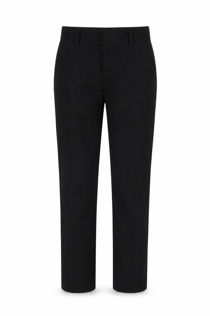 Marks & Spencer Girls Black Polyester Dress Pants Trousers Size 10-11 Years L25 in Regular Zip