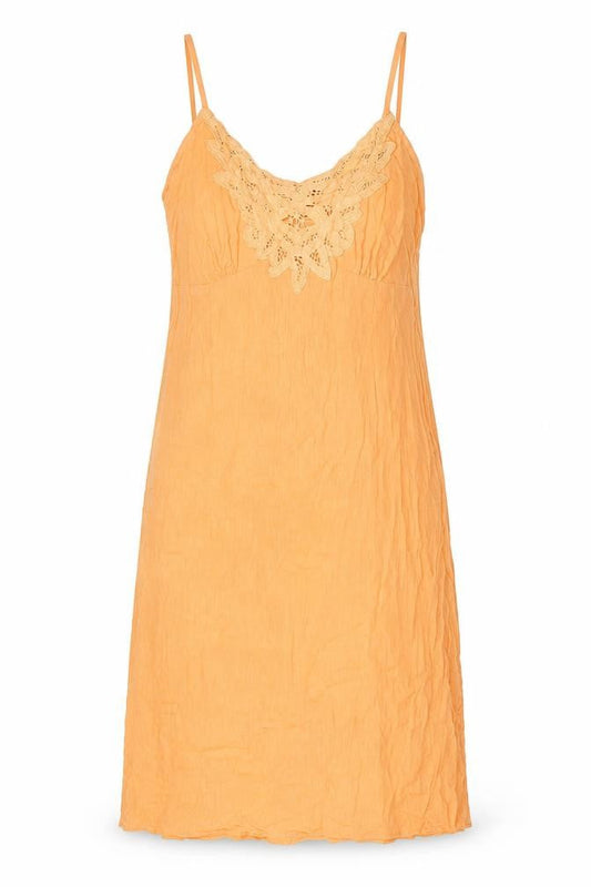 BHS Womens Orange Cotton Shift Size 10 V-Neck Pullover