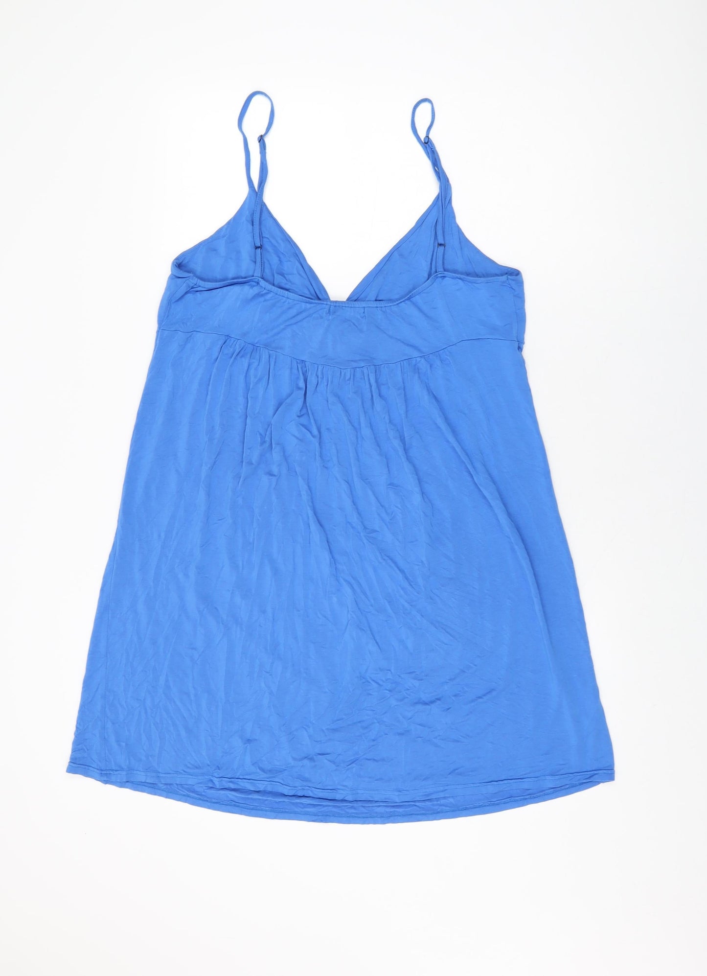 HOTOUCH Womens Blue Viscose Basic T-Shirt Size 2XL V-Neck